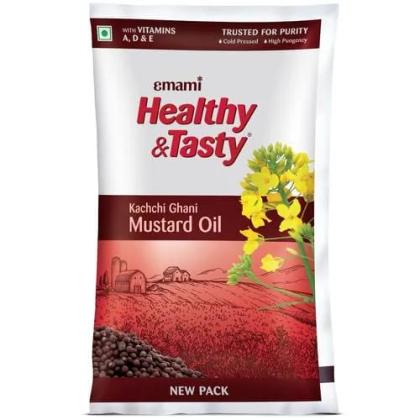 EMAMI HEALTHY AND TASTI(Kachchi Ghani Mustard Oil 