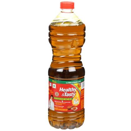 EMAMI HEALTHY AND TASTY(Kachi Ghani Mustard Oil 1L