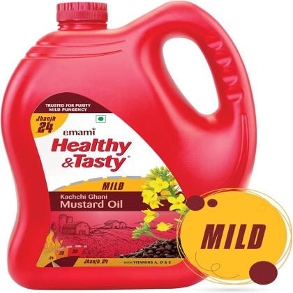 EMAMI HEALTHY AND TASTY(Kachi Ghani Mustard Oil 5L